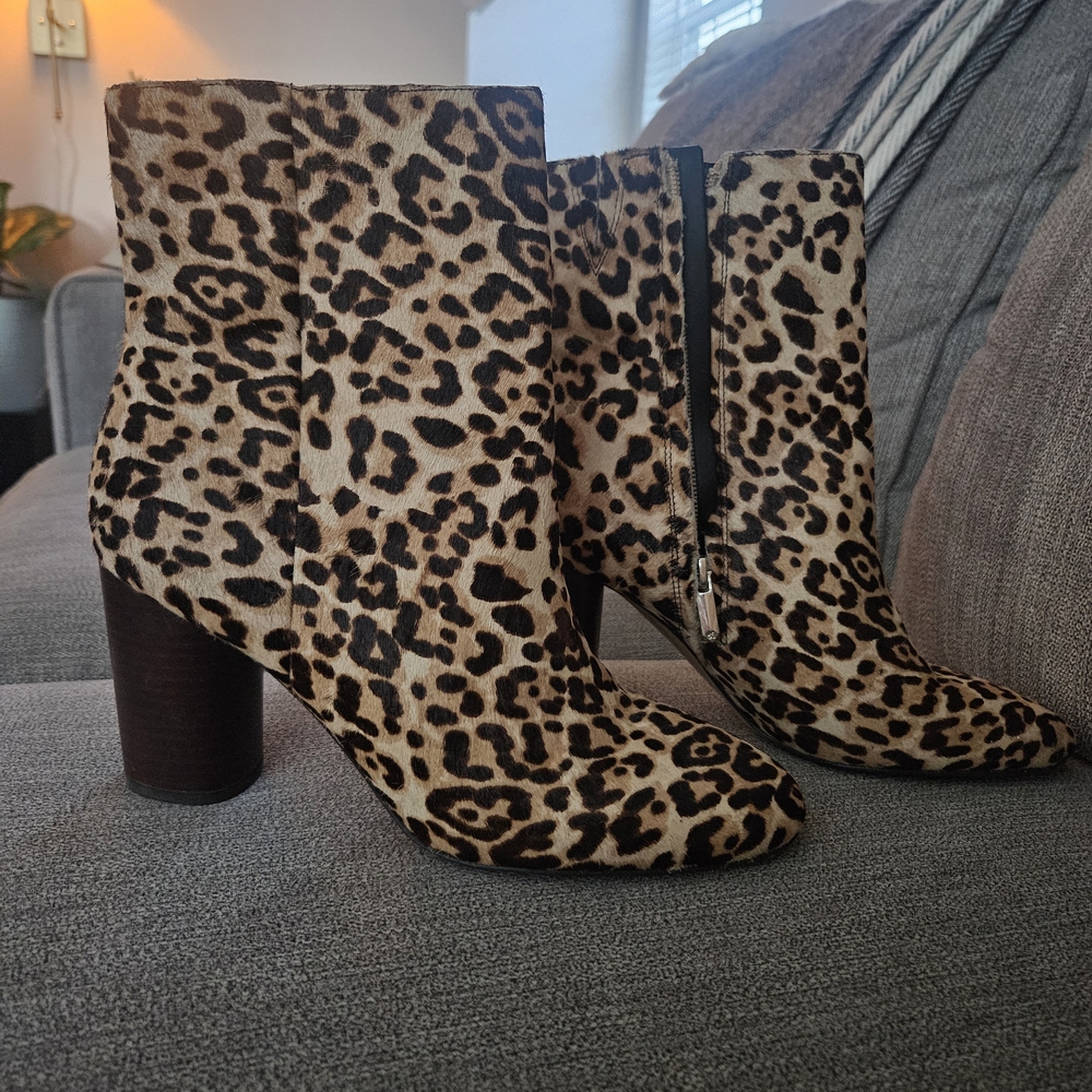 Sam Edelman Animal Print Heeled Boots
